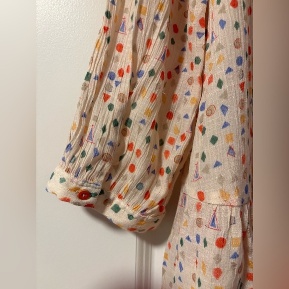 Anthropologie Cream Women's Top/dress in size medium - Picture 5 of 14